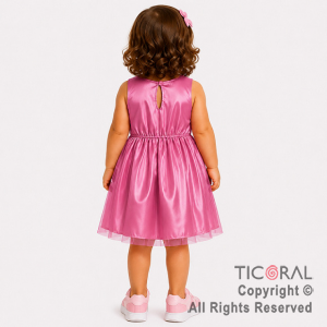 DISFRAZ PRINCESA CORTO CON BRETEL ANGOSTO ROSA TALLE 0